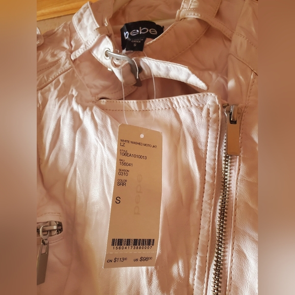 πNWT BEBE moto leather jacket π - Picture 2 of 5